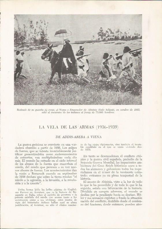 LAMINA 26206: El emperador de Abisinia en 1935
