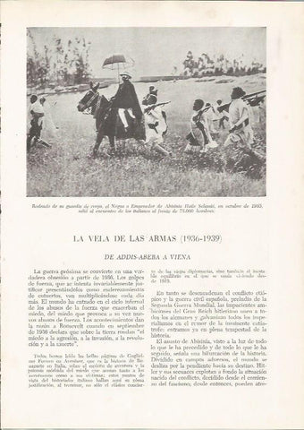 LAMINA 26206: El emperador de Abisinia en 1935
