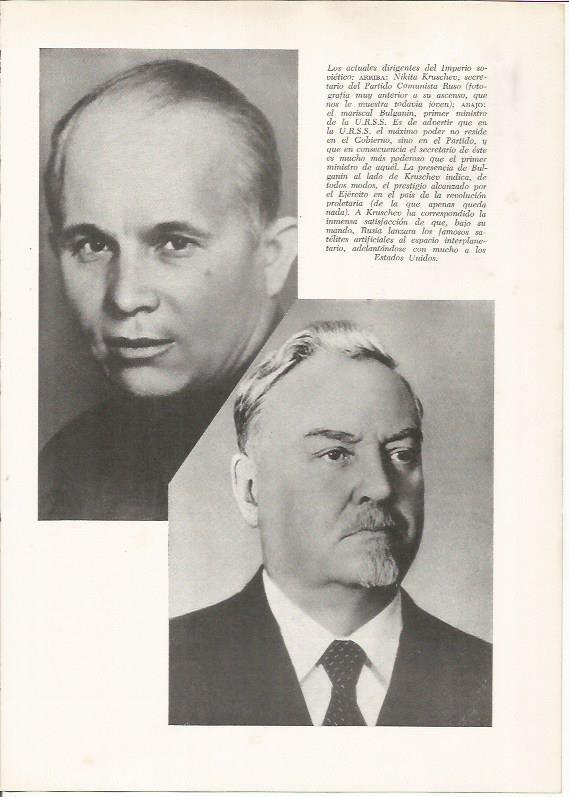 LAMINA 26239: Nikita Kruschev y el mariscal Bulganin