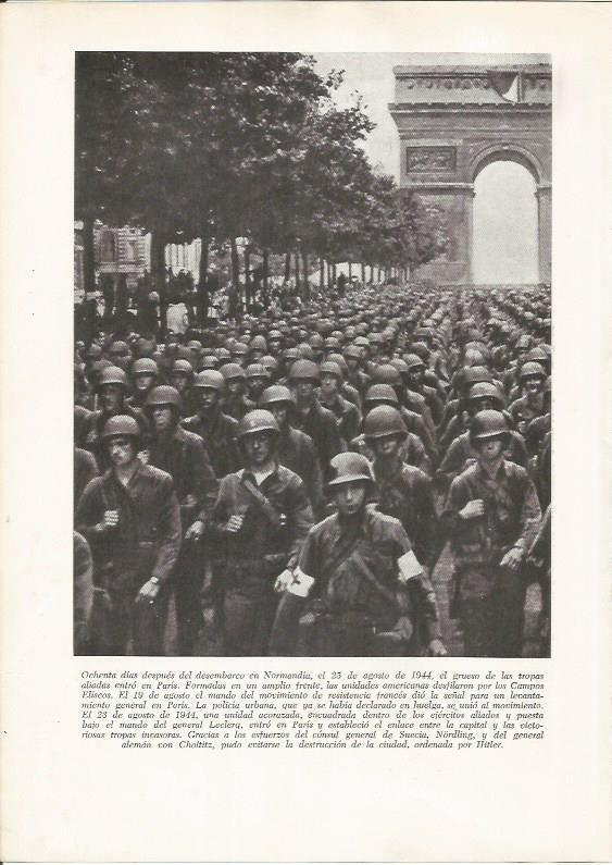 LAMINA 26226: Tropas aliadas entrando en Paris en 1944