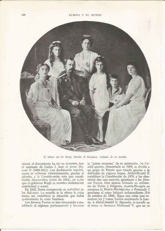 LAMINA 26165: Nicolas II de Rusia y su familia