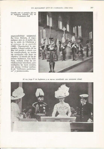 LAMINA 26161: El rey Jorge V de Inglaterra en una ceremonia oficial