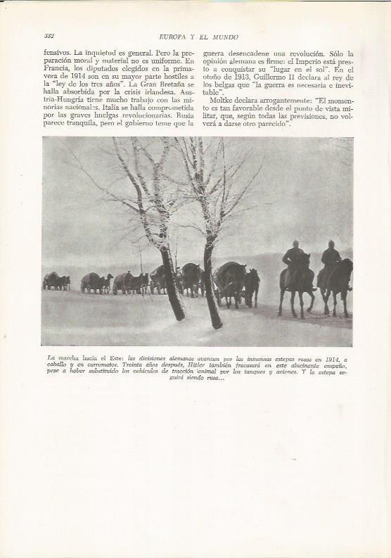 LAMINA 26168: El ejercito de Alemania en Rusia en 1914