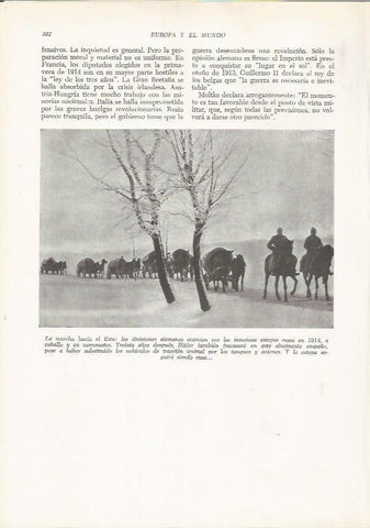 LAMINA 26168: El ejercito de Alemania en Rusia en 1914