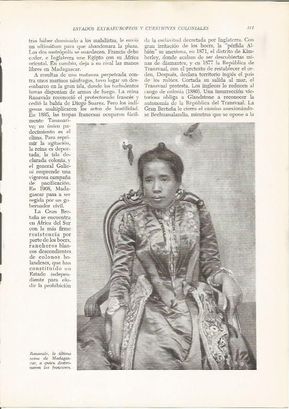 LAMINA 26158: La reina Banavalo de Madagascar