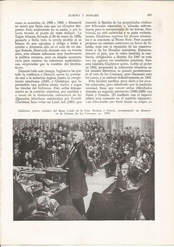 LAMINA 26155: Gladstone en la Camara de los Comunes en 1886