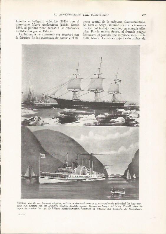LAMINA 26149: Clipper norteamericano y el Mary Powell