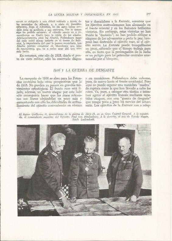 LAMINA 26187: Guillermo II en el Cuartel General en la Primera Guerra Mundial