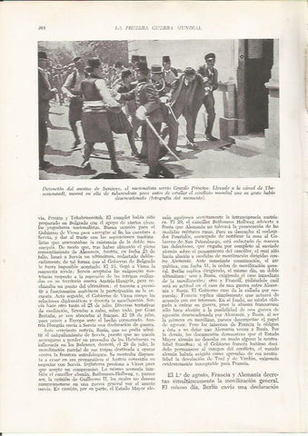 LAMINA 26183: Detencion de Gravilo Principe en Sarajevo en 1914