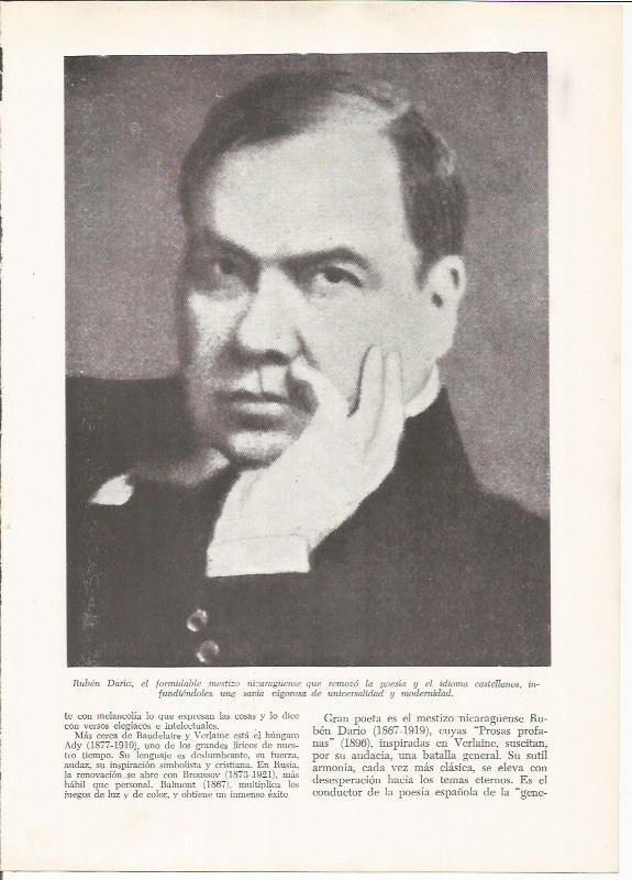 LAMINA 26174: Ruben Dario
