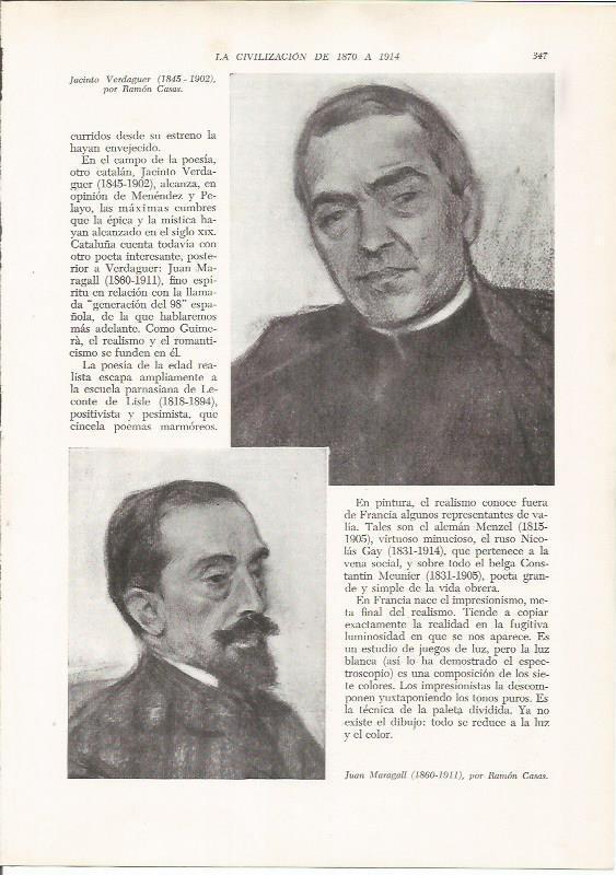 LAMINA 26173: Jacint Verdaguer y Joan Maragall