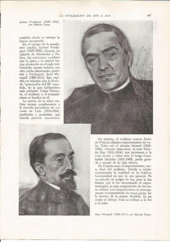 LAMINA 26173: Jacint Verdaguer y Joan Maragall