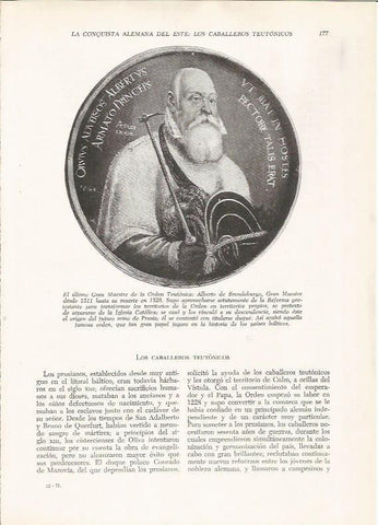 LAMINA 25917: Alberto de Brandeburgo, Gran Maestre de la Orden Teutonica