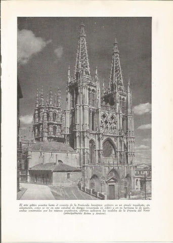 LAMINA 25914: Catedral de Burgos
