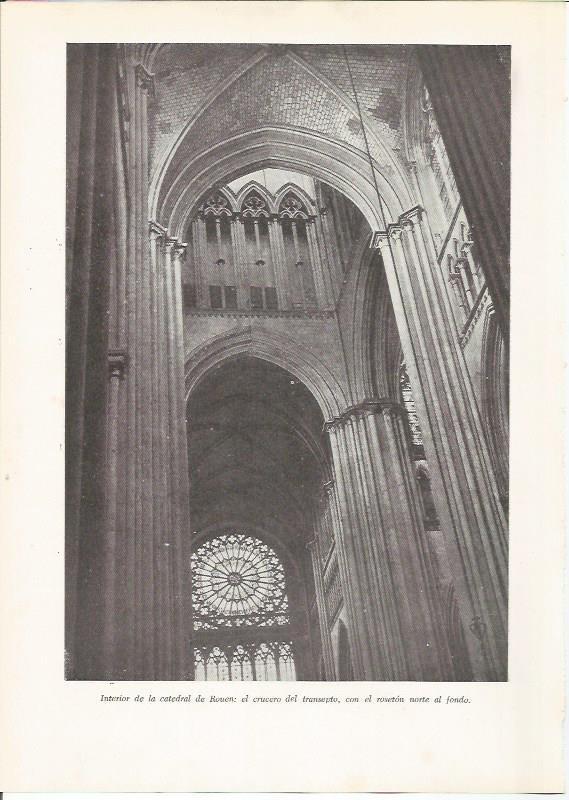 LAMINA 25911: Interior de la catedral de Rouen