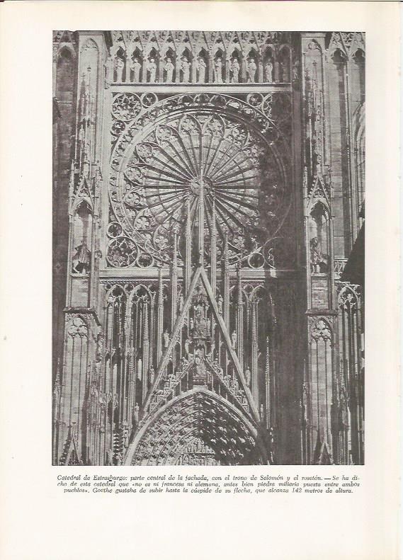 LAMINA 25910: Detalle de la fachada de la catedral de Estrasburgo