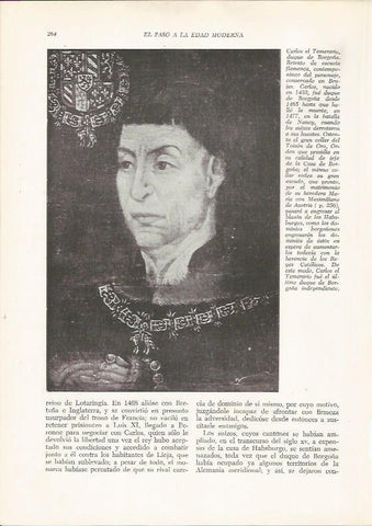 LAMINA 25945: Carlos el Temerario, duque de Borgoña