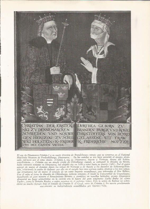 LAMINA 25939: Cristian I y Dorotea, reyes de Dinamarca