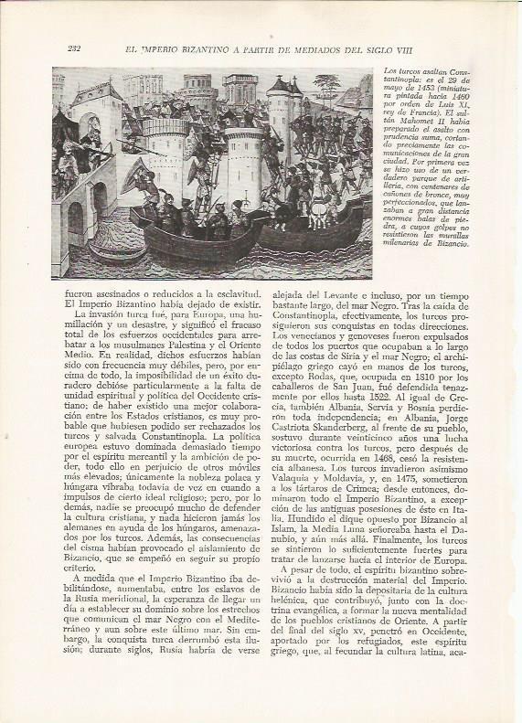 LAMINA 25936: Los turcos asaltan Constantinopla