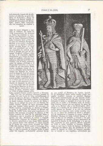 LAMINA 25867: Lotario III de Alemania y el Duque de Baviera