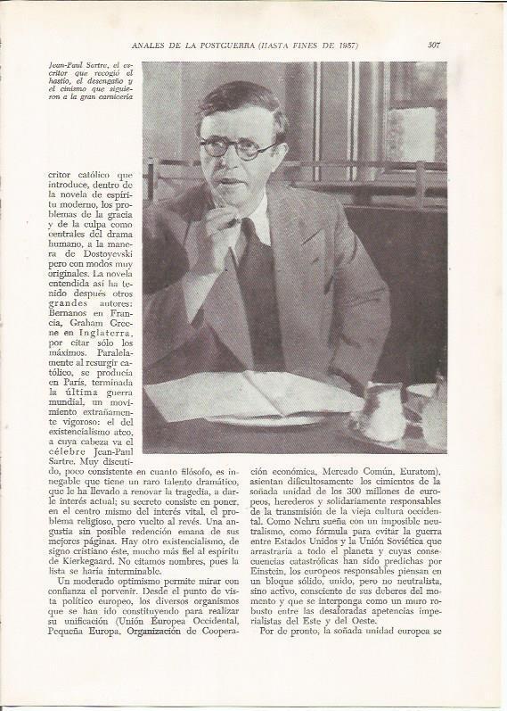 LAMINA 26242: Jean Paul Sartre