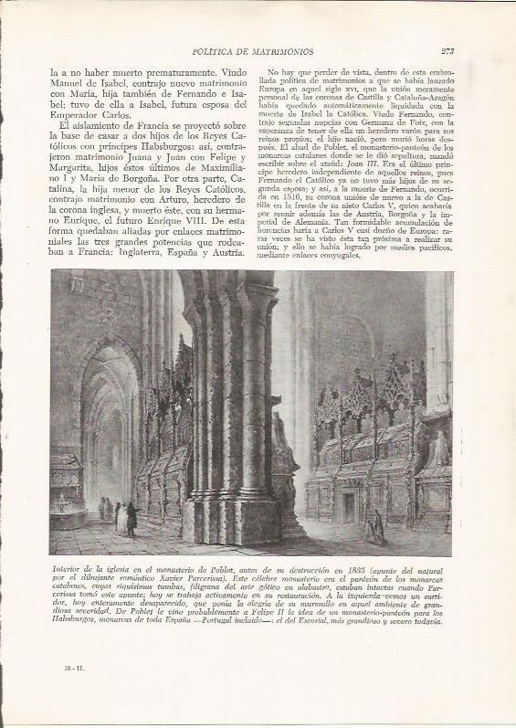 LAMINA 25949: Interior de la iglesia del monasterio de Poblet