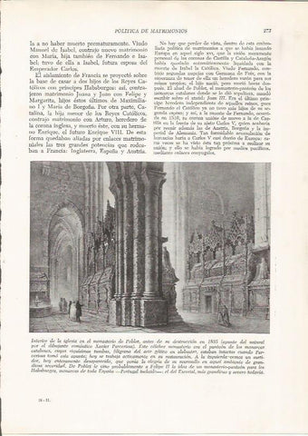 LAMINA 25949: Interior de la iglesia del monasterio de Poblet