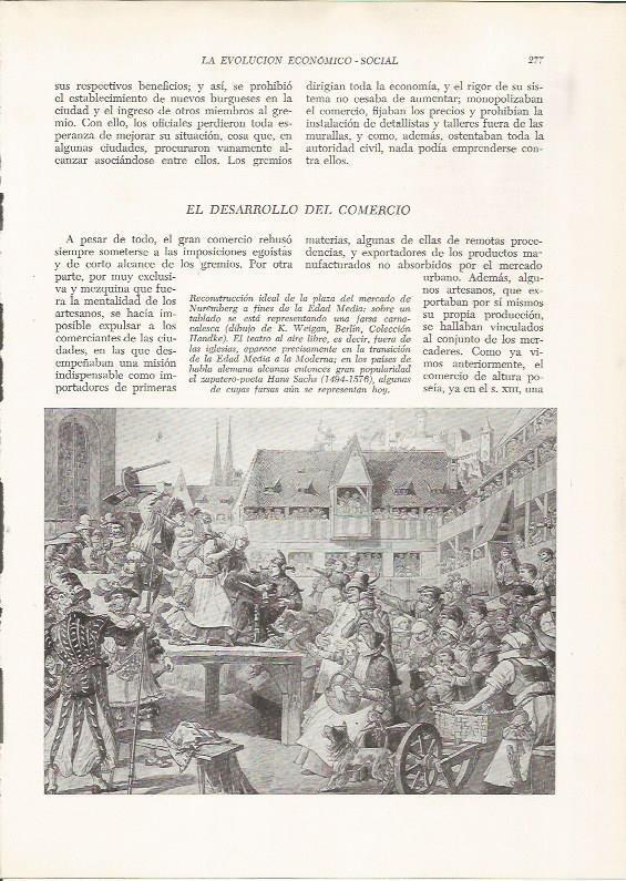 LAMINA 25951: La plaza del mercado de Nuremberg, dibujo de Weigan