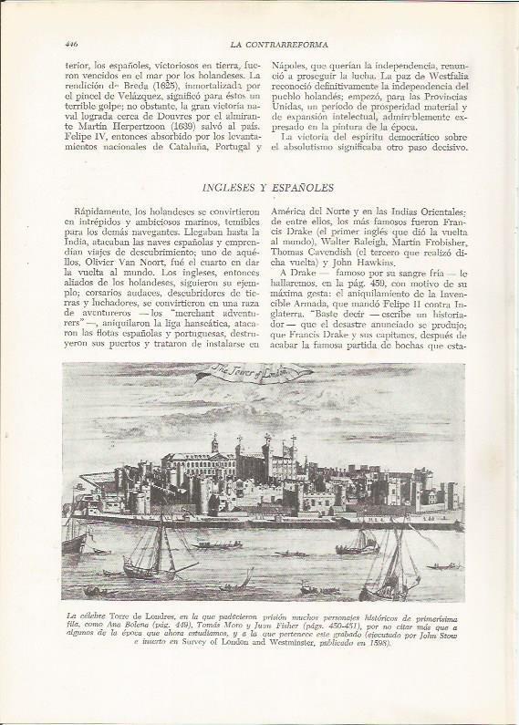 LAMINA 26020: La Torre de Londres, grabado de John Stow