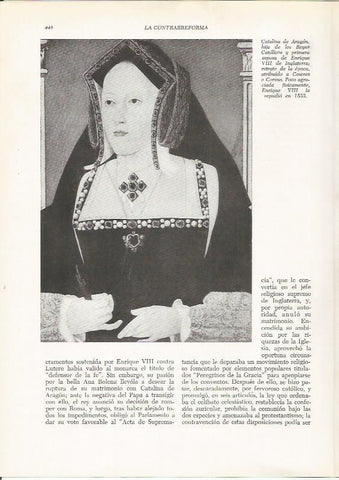 LAMINA 26021: Catalina de Aragon