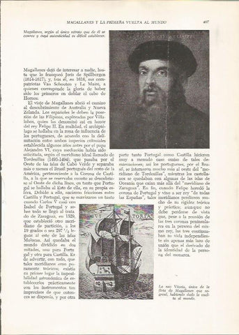 LAMINA 26002: Magallanes y la nao Vitoria