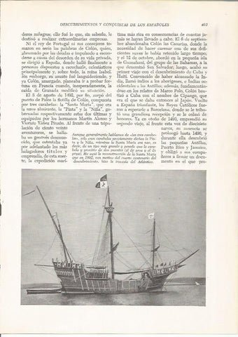 LAMINA 26001: Reconstruccion de la carabela Santa Maria