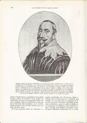 LAMINA 26033: Gustavo Adolfo de Suecia