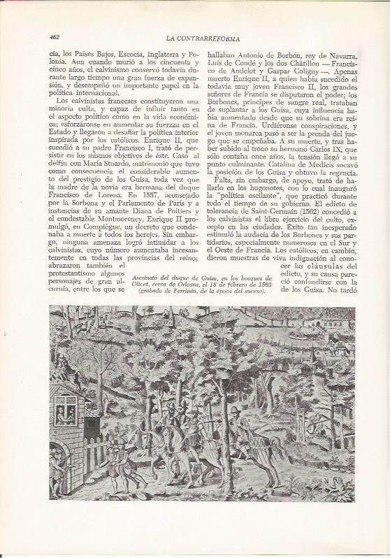 LAMINA 26027: Asesinato del duque de Guisa, grabado de Perrissin