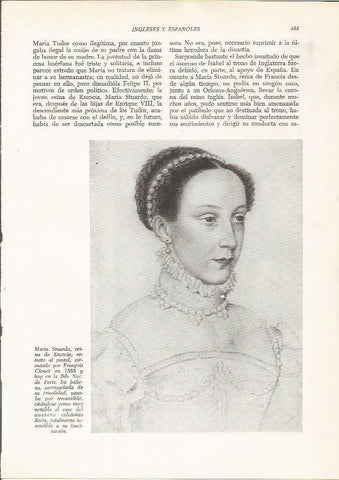 LAMINA 26025: Maria Stuardo, reina de Escocia
