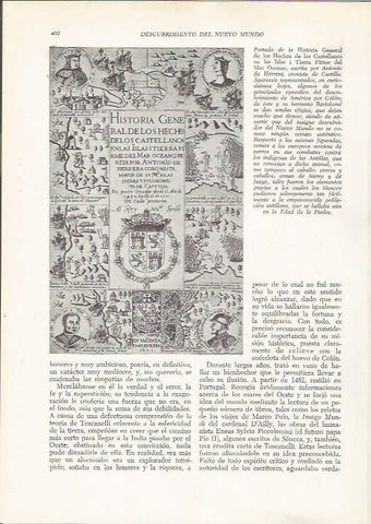 LAMINA 26000: Portada de la Historia General de los Hechos de los Castellanos en las Islas