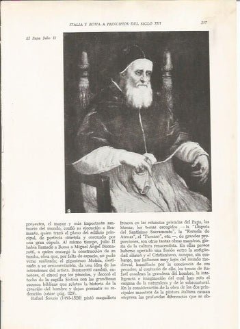 LAMINA 25967: El papa Julio II