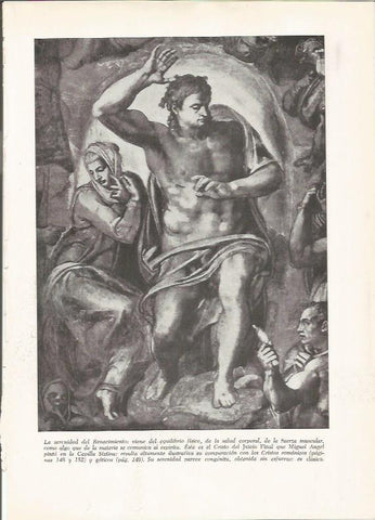 LAMINA 25972: Cristo del Juicio Final de la Capilla Sixtina