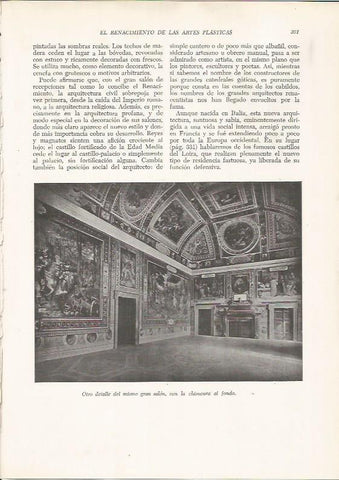 LAMINA 25960: Salon y chimenea de la Villa Farnese, Italia