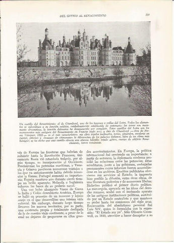LAMINA 25973: Palacio de Chambord, Francia
