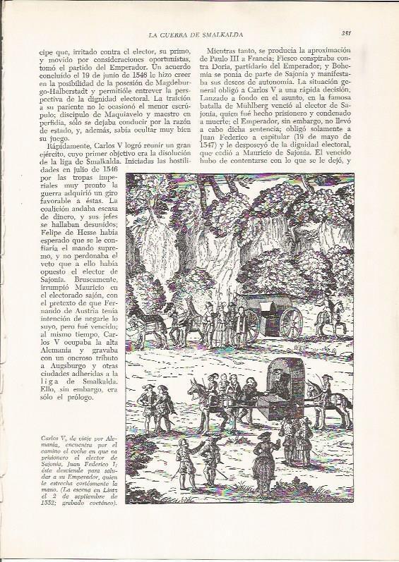 LAMINA 25991: Carlos V de viaje por Alemania