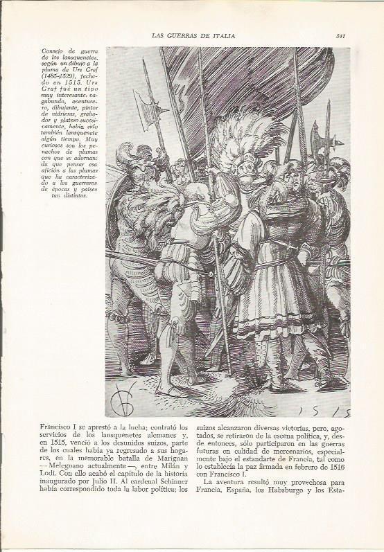 LAMINA 25979: Consejo de guerra de los lansquenetes