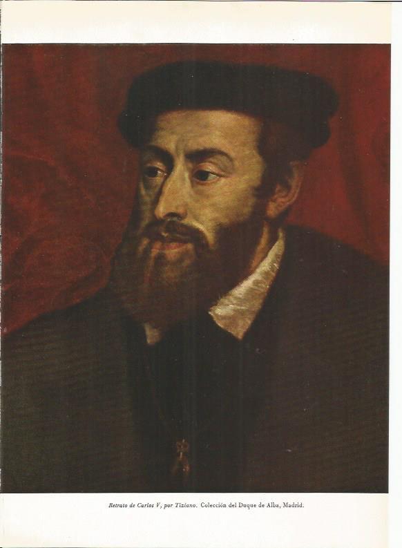 LAMINA 25976: Carlos V, por Tiziano