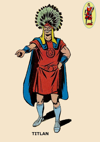 Poster DIN 4 numero 0535: El Capitan Trueno: Titlan