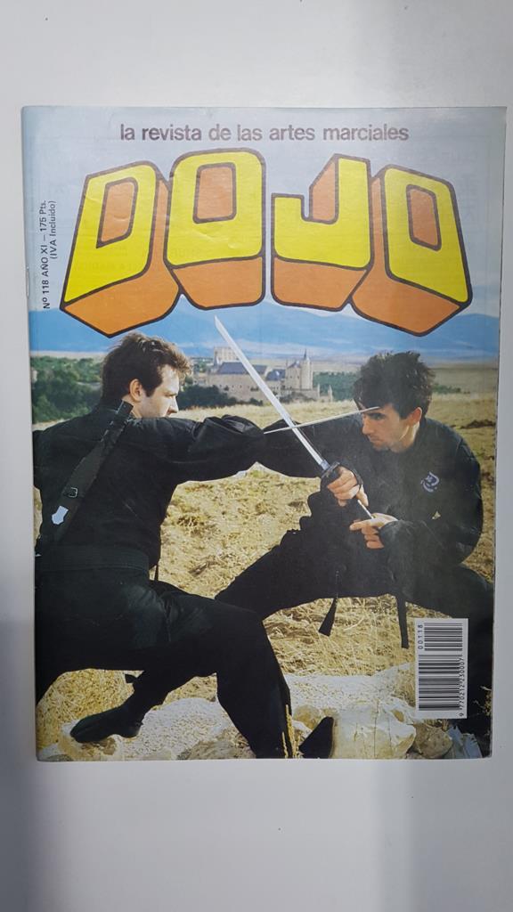 Revista: Dojo num 118, año XI, diciembre 1987. Revista Artes Marciales. Poster de ninjitsu - Aceite de primula: planta medicinal para deporte y artes marciales