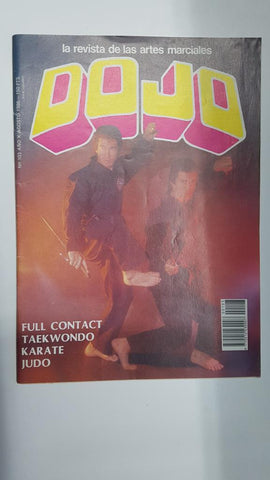 Revista: Dojo num 103, año X, agosto 1986. Revista Artes Marciales. Poster de Raul Gutierrez 6º Dan Kenpo Fu-Shih