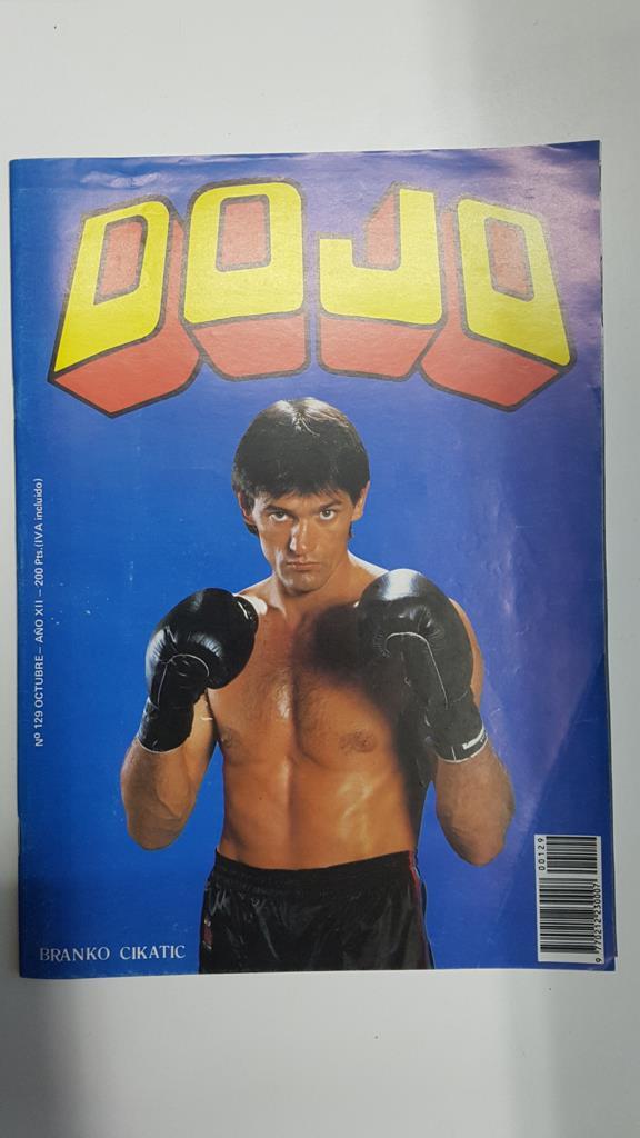 Revista: Dojo num 129, año XII, octubre 1988. Revista Artes Marciales. Poster central: Branko Cikatic - articulo sobre Jean Pierre Carbila, etc.