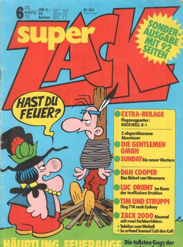 Super Zack numero 06 año 1975 (ALEMAN)
