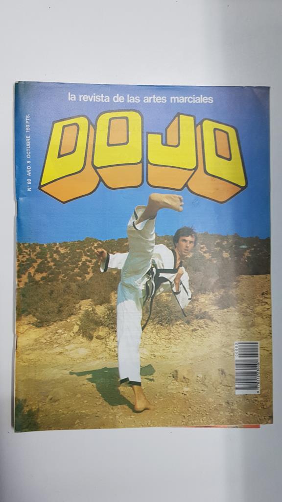 Revista: Dojo num 80, año 8, octubre 1984. Revista Artes Marciales. Incluye poster (56x40 cm) en el que salen Bruce Lee, Jackie Chang, Bill Wallace entre otros