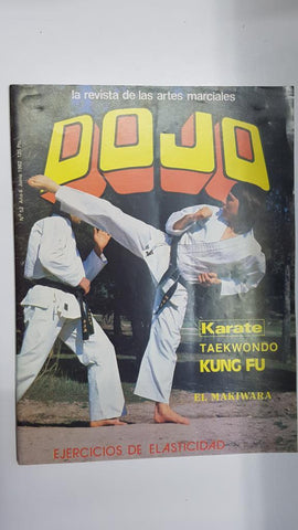Revista: Dojo num 52, año 6 agosto, 1982. Revista Artes Marciales. Algunos articulos: Entrevista a Cindy Colley, Entrevista con Jackie Chan